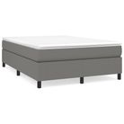 vidaXL Box Spring Bed Frame Dark Grey Fabric (US/AU Only)