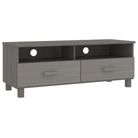 vidaXL TV Cabinet HAMAR Light Grey 106x40x40 cm Solid Wood Pine