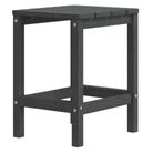 vidaXL Patio Adirondack Table Anthracite 15"x15"x18.1" HDPE