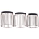 vidaXL Coffee Tables 3 pcs Copper