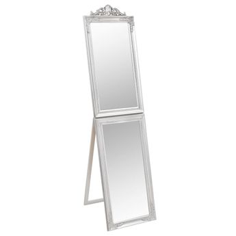 vidaXL Free-Standing Mirror Silver 45x180 cm