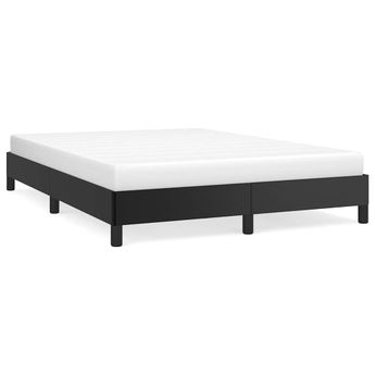 vidaXL Bed Frame without Mattress Black 137x190 cm Full Faux Leather