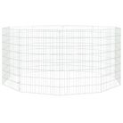vidaXL Free Range Animal Enclosure 10-Panel 21.3"x31.5" Galvanized Iron