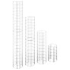 vidaXL Circular Gabion Raised Beds 4 pcs Ã11.8"x19.7"/39.4"/59.1"/78.7"