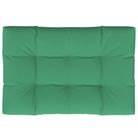 vidaXL Pallet Cushion Green 120x80x12 cm Fabric