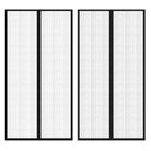 vidaXL Insect Door Curtains 2 pcs 82.7"x39.4" Magnet Black
