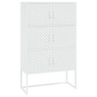 vidaXL Highboard White 80x35x135 cm Steel