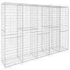 vidaXL Gabion Wall with Cover Galvanised Steel 300x50x200 cm