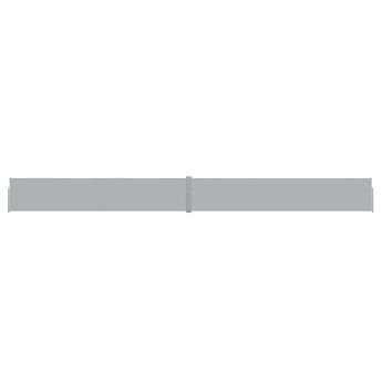 vidaXL Patio Retractable Side Awning 55.1"x472.4" Anthracite