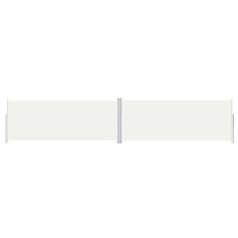 vidaXL Retractable Side Awning Cream 78.7"x393.7"