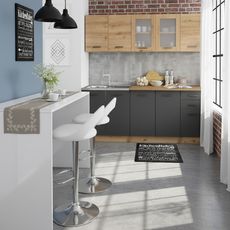 Industrial blue kitchen