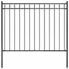 vidaXL Garden Fence ASSEN Steel 1.7x1.2 m Black