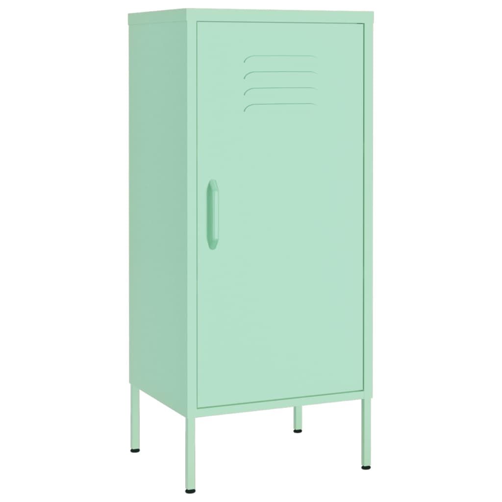 vidaXL Storage Cabinet Mint 16.7"x13.8"x40" Steel