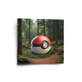 Sablio Obraz Pokemon ball Les - 50x50 cm