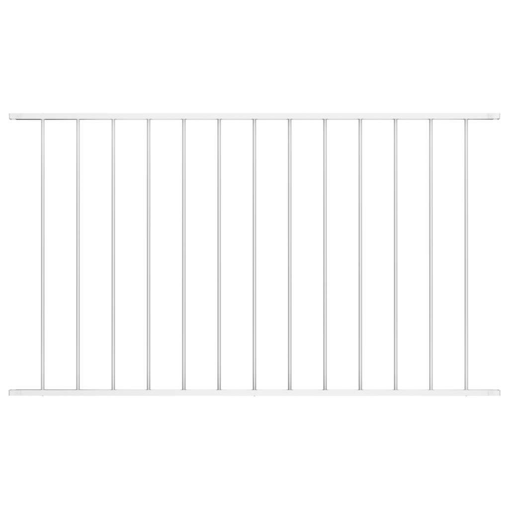 vidaXL Fence Panel Woerden Powder-coated Steel 1.7x1 m White