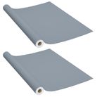 vidaXL Self-adhesive Furniture Films 2 pcs Grey 500x90 cm PVC