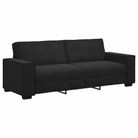 vidaXL 3-Seater Sofa Black 86.6"x30.7"x33.1" Velvet
