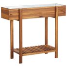 vidaXL Raised Garden Raised Bed Solid Acacia Wood and Zinc