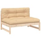 vidaXL Middle Sofa 120x80 cm Solid Wood Pine