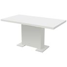 vidaXL Extendable Dining Table High Gloss White