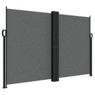 vidaXL Retractable Side Awning Anthracite 63"x472.4"