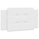 vidaXL Headboard Cushion "Zadar" White 39.4" Faux Leather
