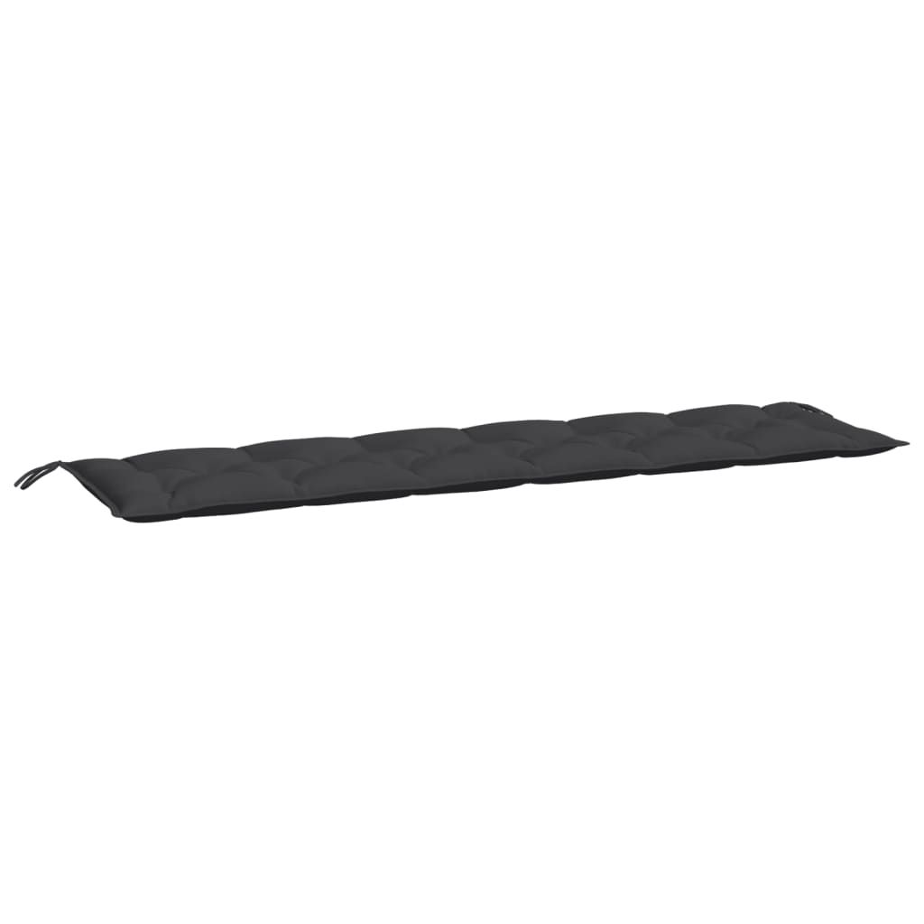 vidaXL Garden Bench Cushion Black 78.7"x19.7"x2.8" Oxford Fabric