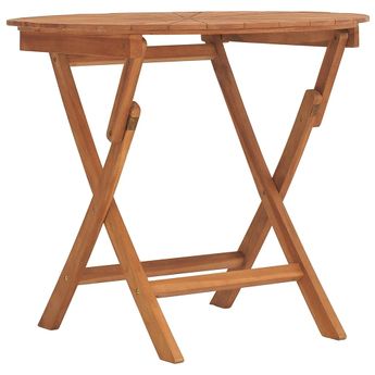 vidaXL Folding Patio Table Ã 33.5"x29.5" Solid Wood Teak