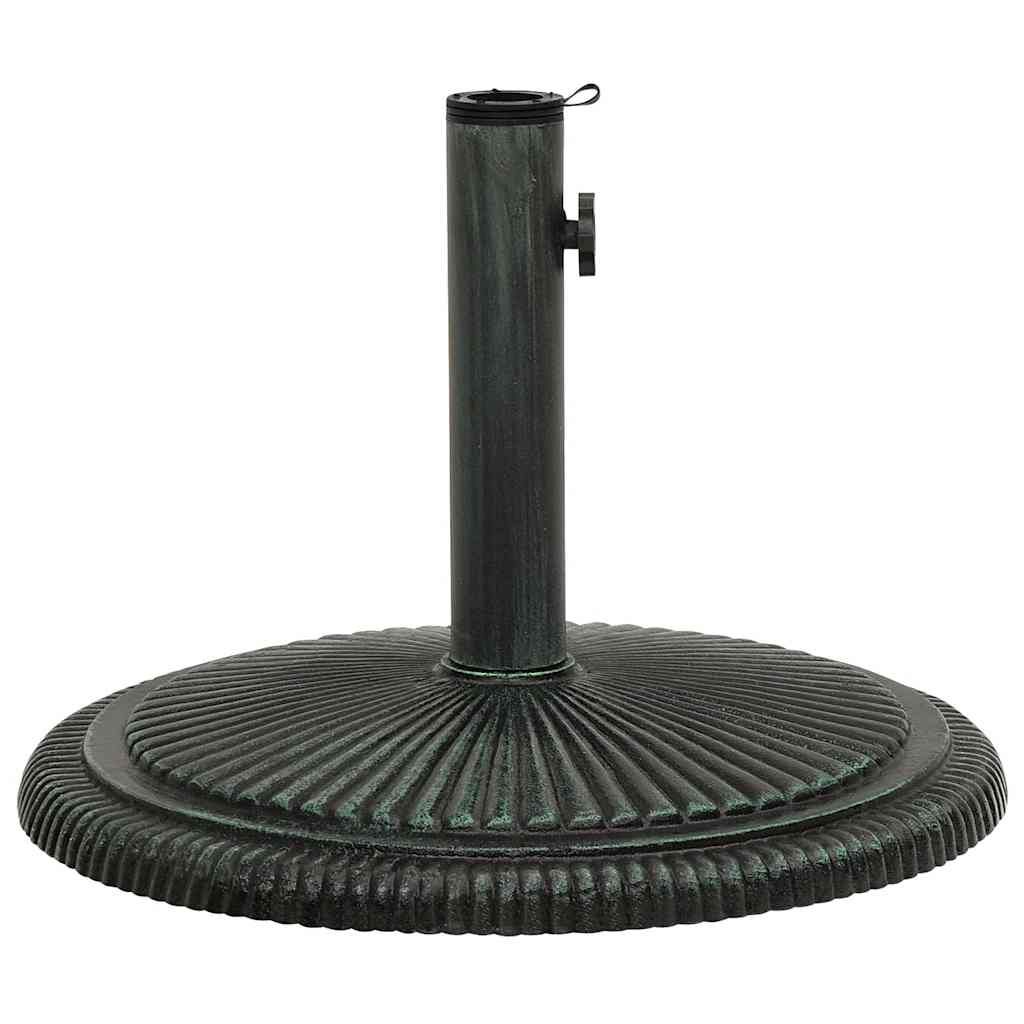 vidaXL Umbrella Base Green 45x45x30 cm Cast Iron