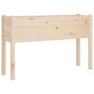 vidaXL Garden Planter 43.3"x12.2"x27.6" Solid Wood Pine