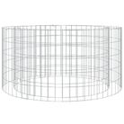 vidaXL Gabion Fire Pit Ø 100 cm Galvanised Iron