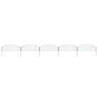 vidaXL Arched Garden Fence Set 77.3x26 cm Green