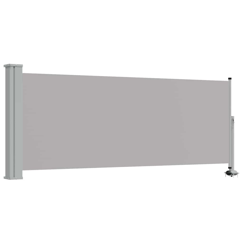 vidaXL Patio Retractable Side Awning 39.4"x118.1" Gray