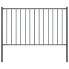 vidaXL Fence Panel Woerden with Posts Steel 1.7x0.75 m Anthracite