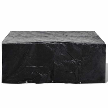vidaXL Garden Furniture Cover 6 Person Poly Rattan Set 10 Eyelets 240x140cm
