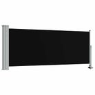 vidaXL Patio Retractable Side Awning 39.4"x118.1" Black