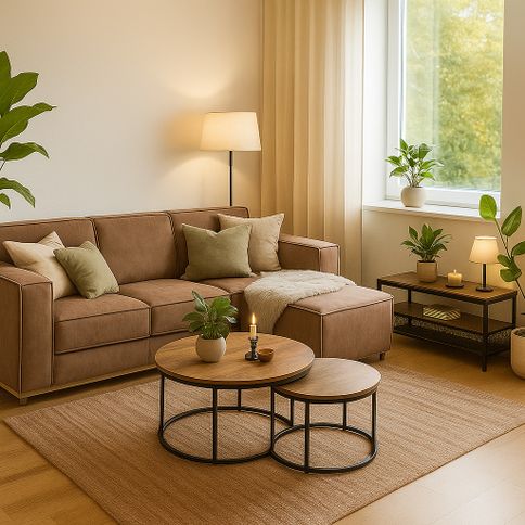 Rustic comfort in the living room