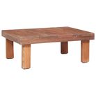 vidaXL Coffee Table 23.6"x17.7"x9.1" Solid Mahogany Wood