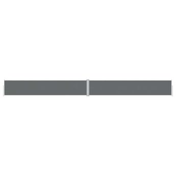 vidaXL Retractable Side Awning Anthracite 46.1"x472.4"