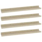 vidaXL Wall Shelves 4 pcs Sonoma Oak 23.6"x3.5"x1.2"