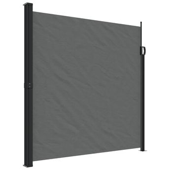 vidaXL Retractable Side Awning Anthracite 78.7x118.1"