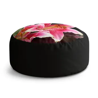 Sablio Taburet Circle Lilie: 38x48 cm