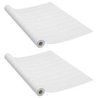 vidaXL Self-adhesive Furniture Films 2 pcs White Wood 500x90 cm PVC