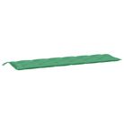 vidaXL Garden Bench Cushion Green 78.7"x19.7"x2.8" Oxford Fabric
