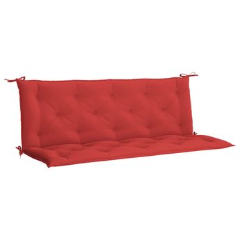 vidaXL Garden Bench Cushion Red 59.1"x(19.7"+19.7")x2.8" Oxford Fabric
