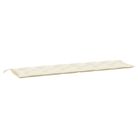 vidaXL Garden Bench Cushion Cream White 78.7"x19.7"x2.8" Oxford Fabric