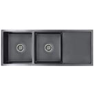 vidaXL Handmade Kitchen Sink Black Stainless Steel