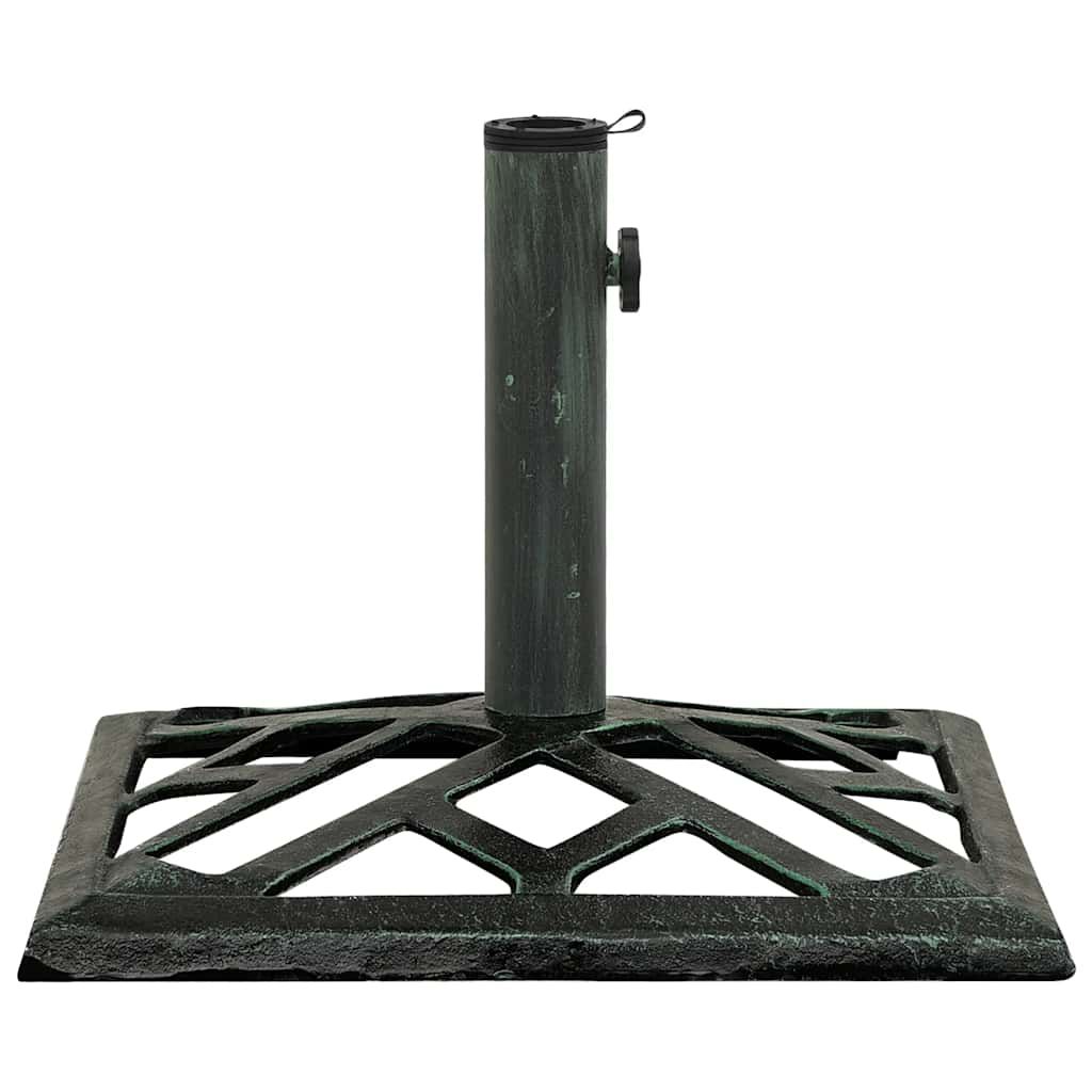 vidaXL Umbrella Base Green 44x44x31 cm Cast Iron