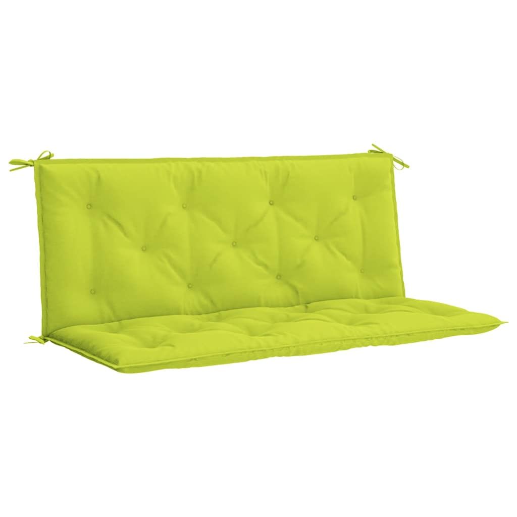 vidaXL Garden Bench Cushion Bright Green 47.2"x(19.7"+19.7")x2.8" Oxford Fabric