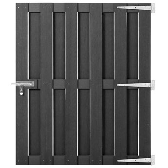 vidaXL Garden Gate WPC 39.4"x44.1" Gray